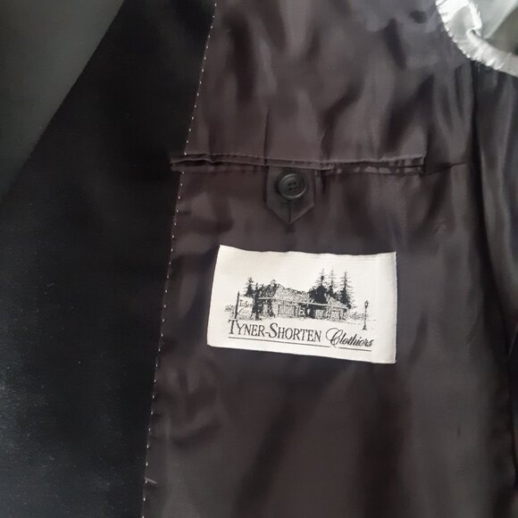 Samuelsohn SZ 46L Columbo 100% Cashmere Black Men's Gable Blazer Jacket - Picture 6 of 14